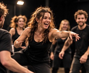 Improvisation im Ensemble auf der Probebühne
